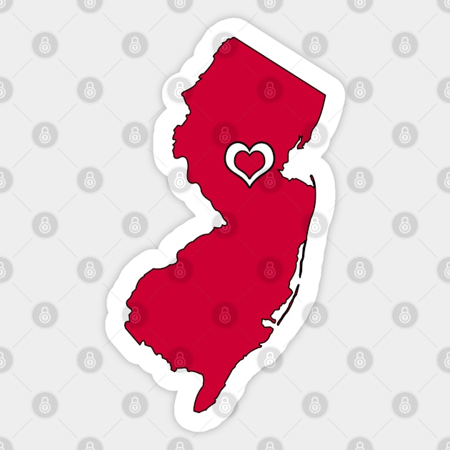 New Jersey Sticker by somekindofguru